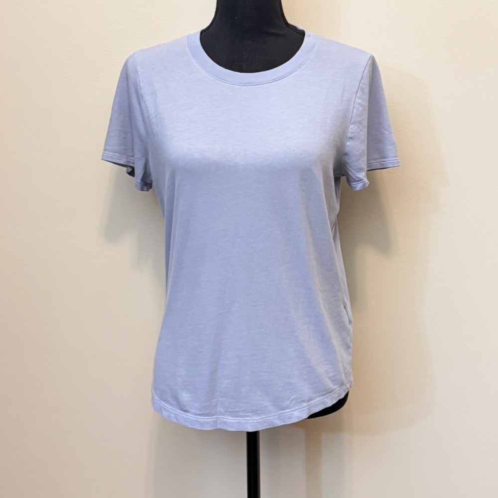 Madewell Softfade Cotton Crewneck Tee Purple Blue Short Sleeve T-Shirt Womens M